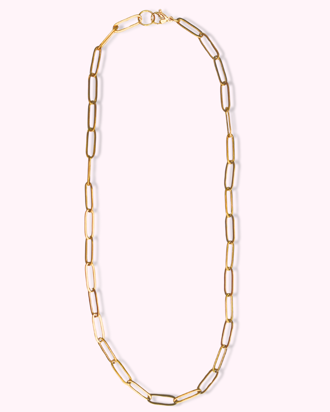 Gold Paperclip Necklace